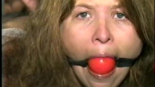 Amateur Woman Ballgagged