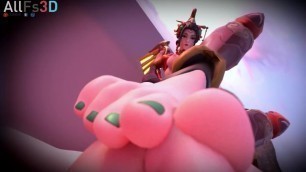 Mercy X Dva Foot Worship POV