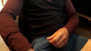 Jerk off and Nut in Office