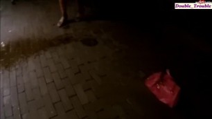 Night-time Shop Window Power Piss