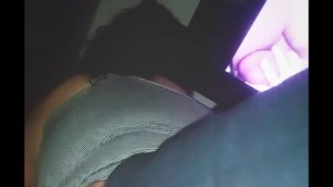 Slutty BBW Takes Random Cock in Glory Hole Infront of Boyfriend