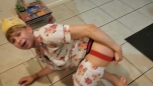 Daniel Hausser being Spanked at a Party