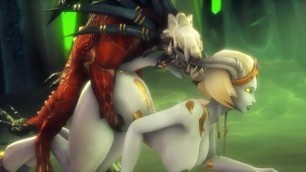Lightforged Draenei + Felstalker Sex
