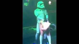 Stormtrooper and Princess Leia Fucking on the Dance Floor