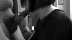 Kinky Goth Sucks Uncut Cock