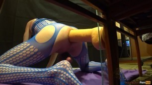 Hell's Huge Dildo makes me Moan