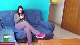 They play with the phone and they get horny&period; RAF111