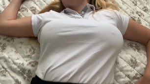 Stepfather seduced hottie to fuck after class